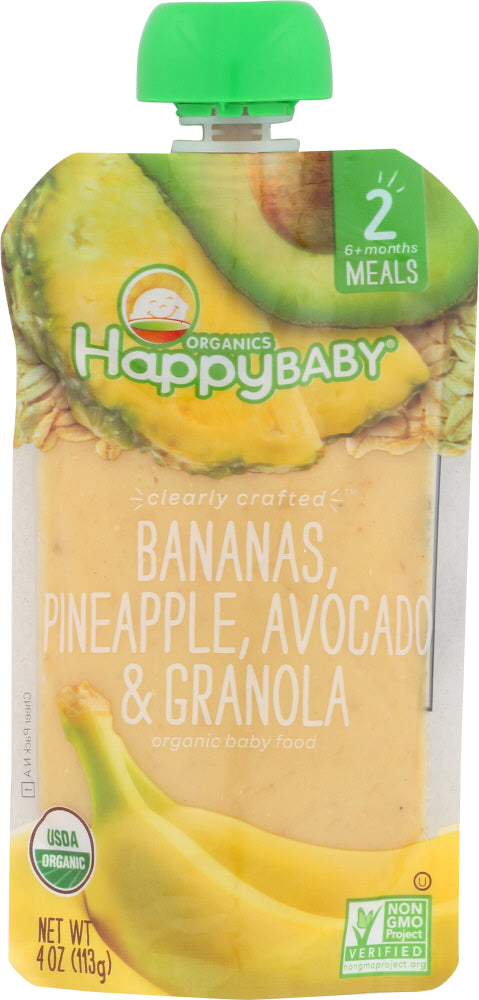 HAPPY BABY: Granola Ban Pineapple Avocado, 4 oz - Vending Business Solutions