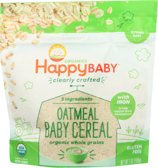 HAPPY BABY: Probiotic Oatmeal Baby Cereal, 7 oz - Vending Business Solutions