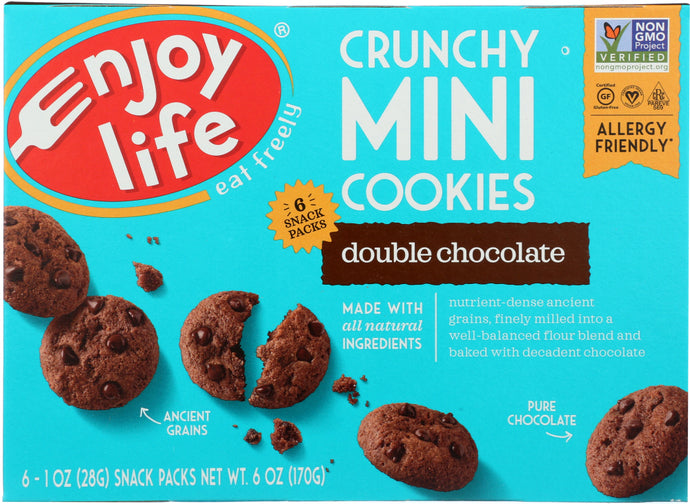 ENJOY LIFE: Crunchy Minis Double Chocolate, 6 oz - Vending Business Solutions