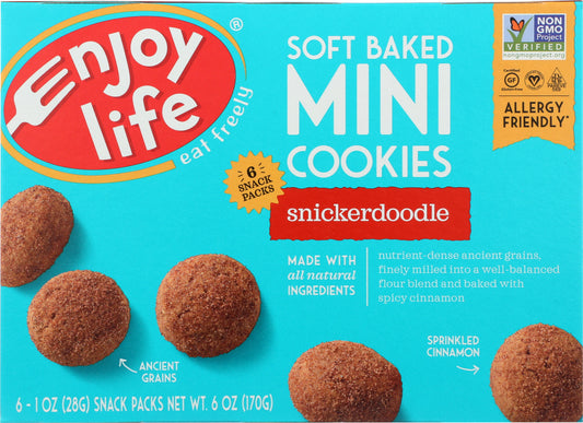 ENJOY LIFE: Soft Baked Minis Snickerdoodle, 6 oz - Vending Business Solutions