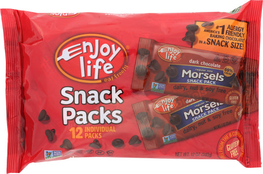ENJOY LIFE: Dark Chocolate Chip Snack Pack, 12 oz - Vending Business Solutions