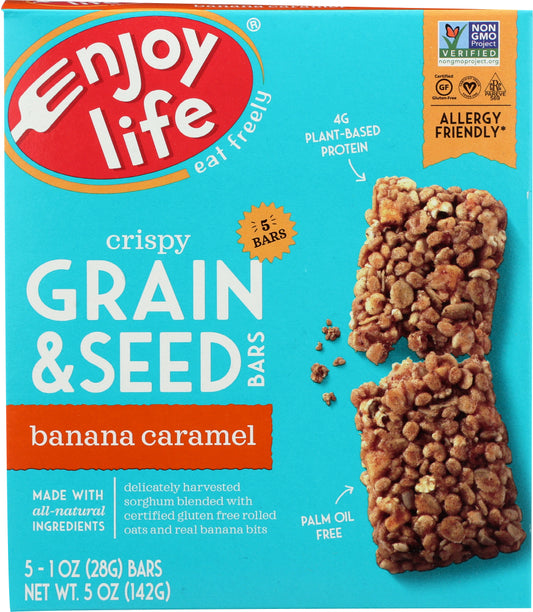 ENJOY LIFE: Bar Grain and Seed Banana Caramel, 5 oz - Vending Business Solutions