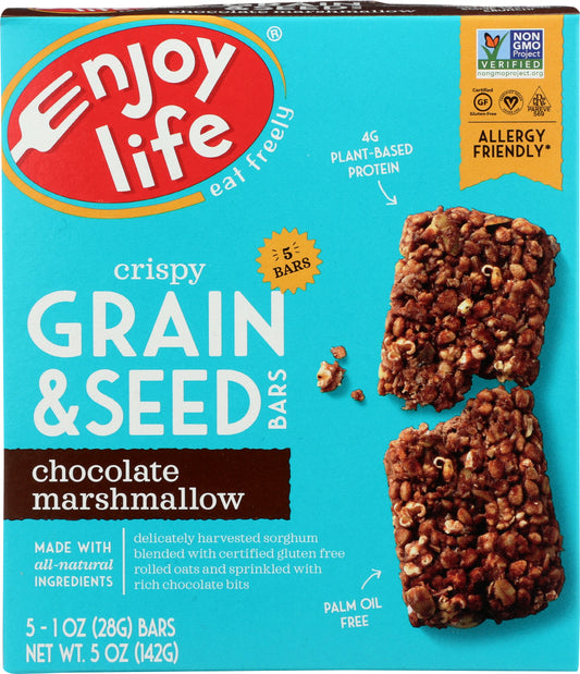 ENJOY LIFE: Bar Grain and Seed Chocolate Marshmallow, 5 oz - Vending Business Solutions