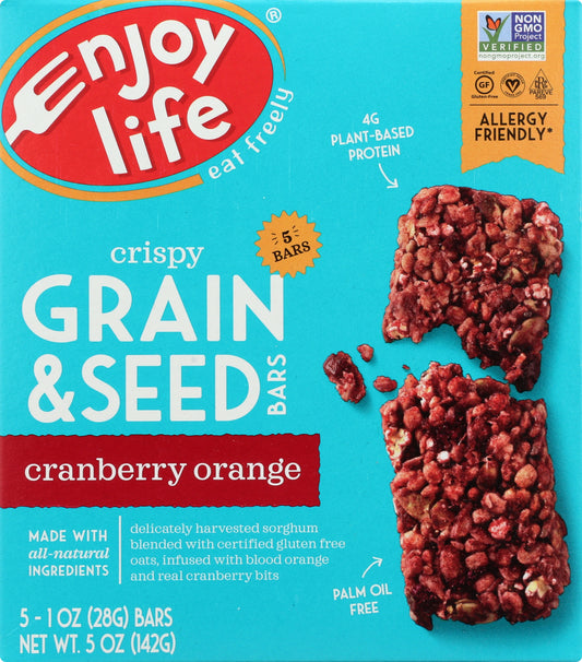 ENJOY LIFE: Bar Grain and Seed Cranberry Orange, 5 oz - Vending Business Solutions