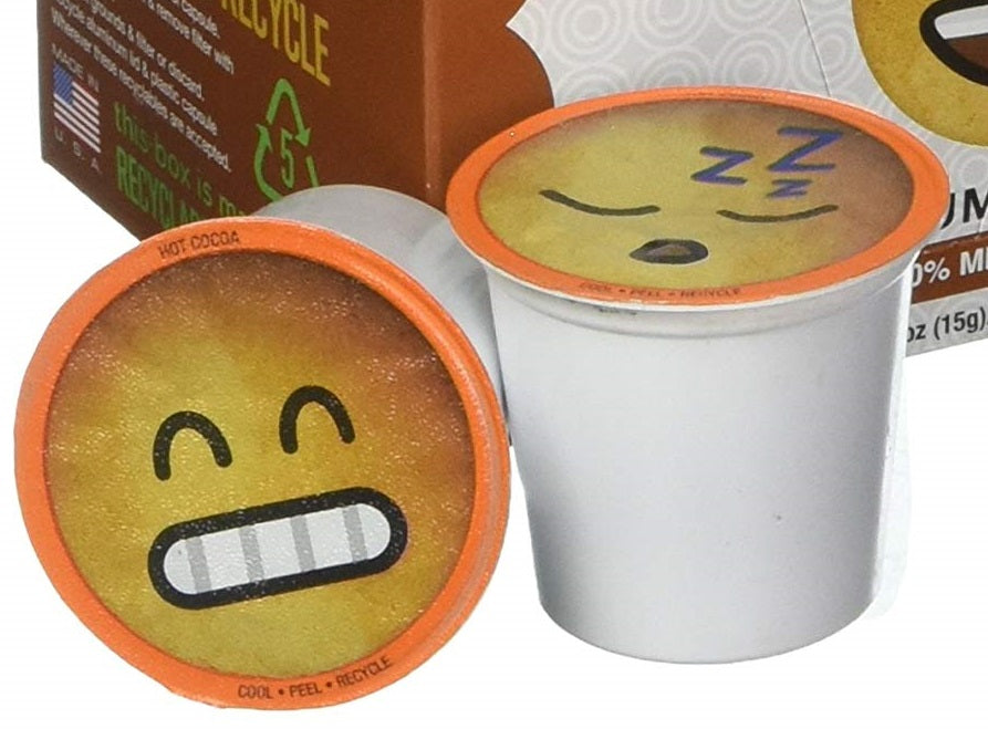 COCOA MOJI: Hot Cocoa Emoji 12 pods, 6.24 oz - Vending Business Solutions