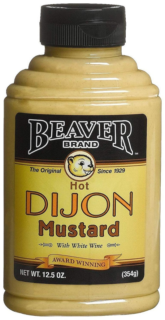BEAVER: Hot Dijon Mustard with White Wine, 12.5 oz - Vending Business Solutions