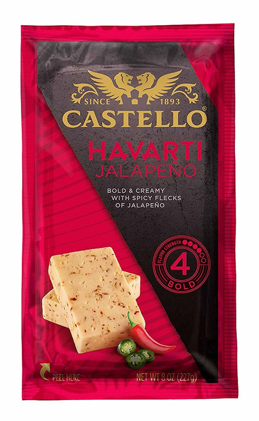 CASTELLO: Havarti Jalapeno Cheese, 8 oz - Vending Business Solutions