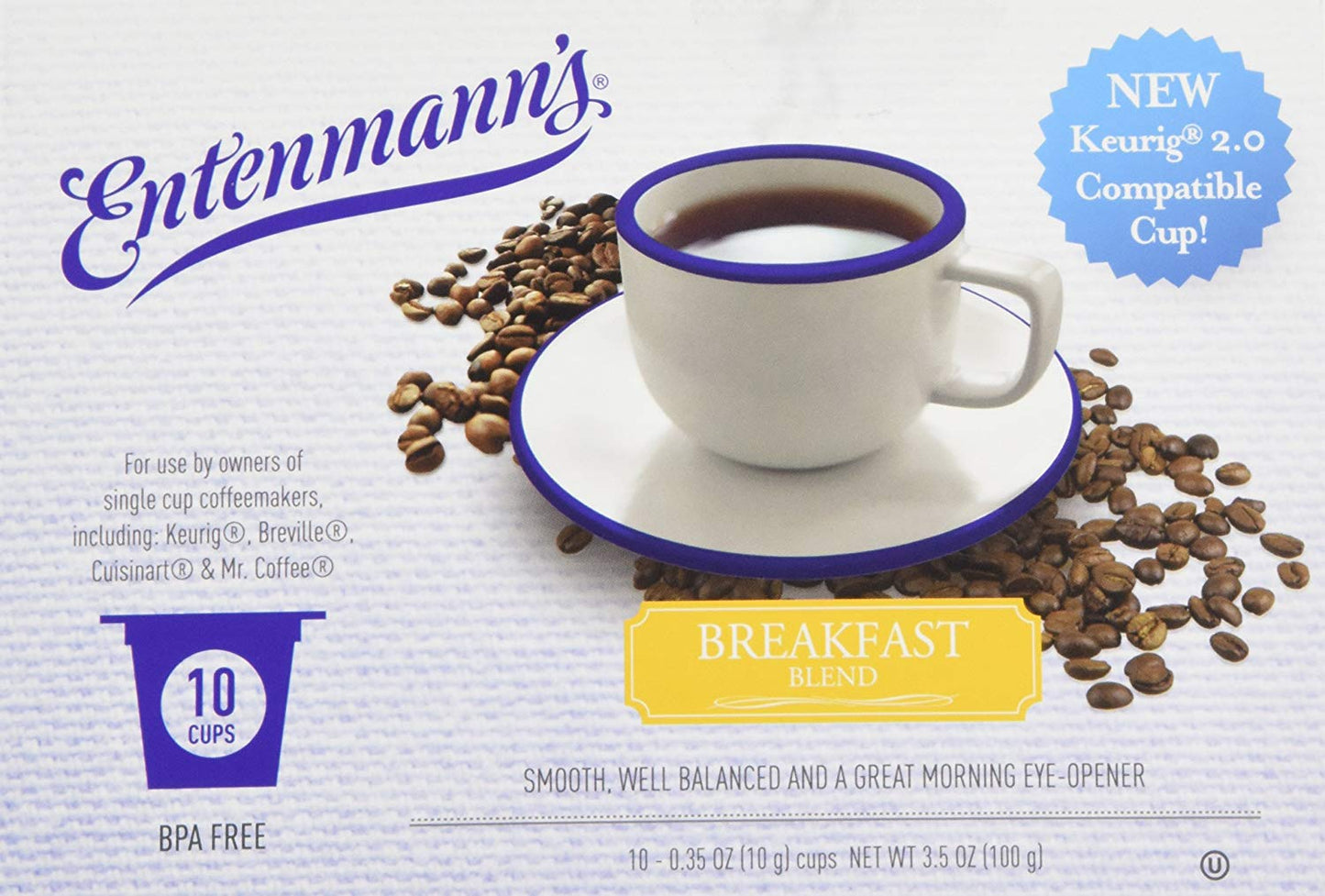 ENTENMANNS: Breakfast Blend Coffee Single Serve, 10 pc - Vending Business Solutions