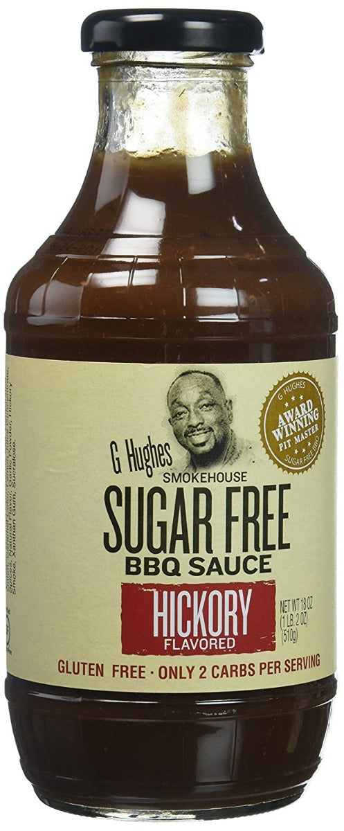 G HUGHES: Sugar Free Barbecue Sauce Hickory Flavor, 18 oz - Vending Business Solutions