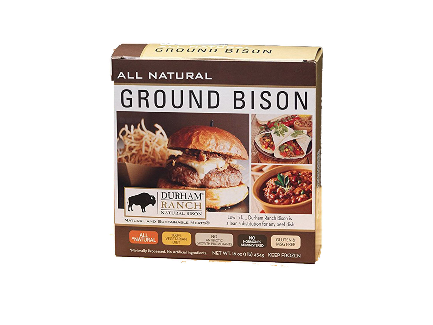 DURHAM RANCH: Ground Bison, 16 oz - Vending Business Solutions