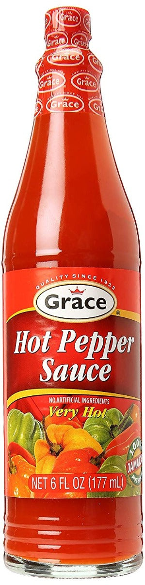 GRACE CARIBBEAN: Hot Pepper Sauce, 6 oz - Vending Business Solutions