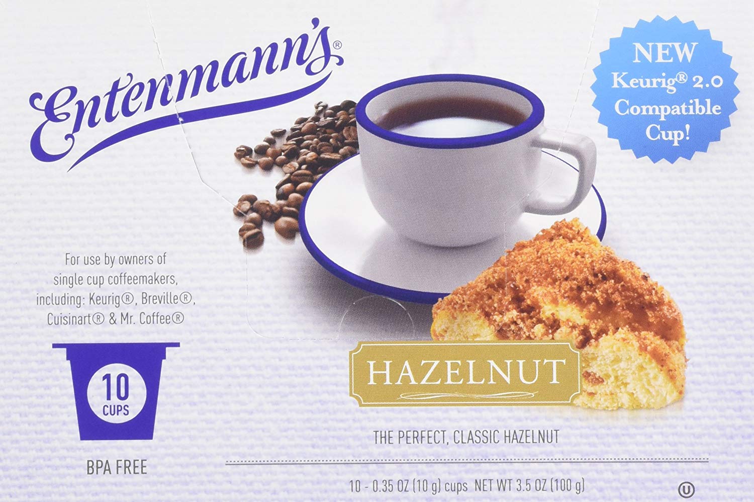ENTENMANNS: Hazelnut Flavored Coffee Single Serve, 10 pc - Vending Business Solutions