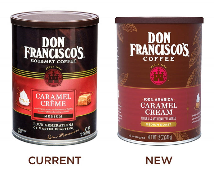 DON FRANCISCO: Caramel Creme Medium Ground Coffee, 12 oz - Vending Business Solutions