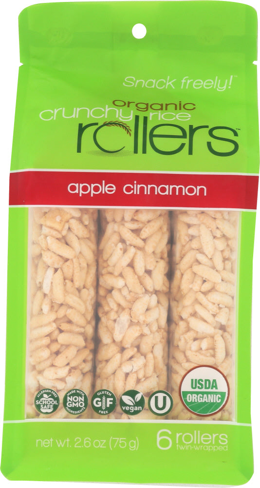 BAMBOO LANE: Organic Crunchy Rice Rollers Apple Cinnamon, 2.6 oz - Vending Business Solutions