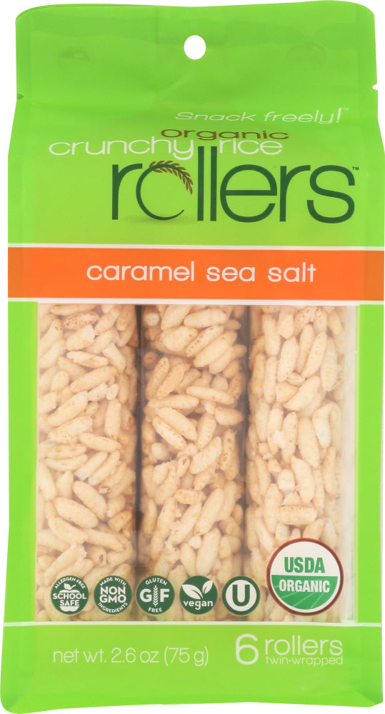 BAMBOO LANE: Crunchy Rice Rollers Organic Caramel Sea Salt, 2.6 oz - Vending Business Solutions