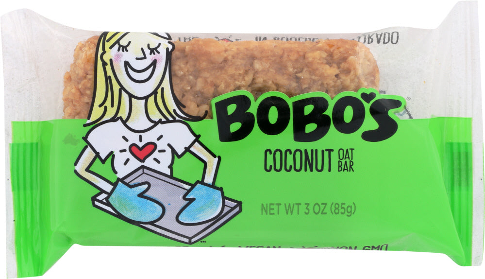BOBOS OAT BARS: All Natural Bar Coconut, 3 Oz - Vending Business Solutions