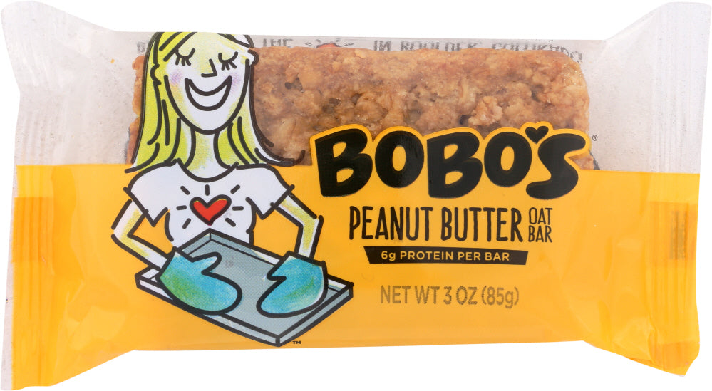 BOBO'S OAT BARS: All Natural Bar Peanut Butter, 3 oz - Vending Business Solutions