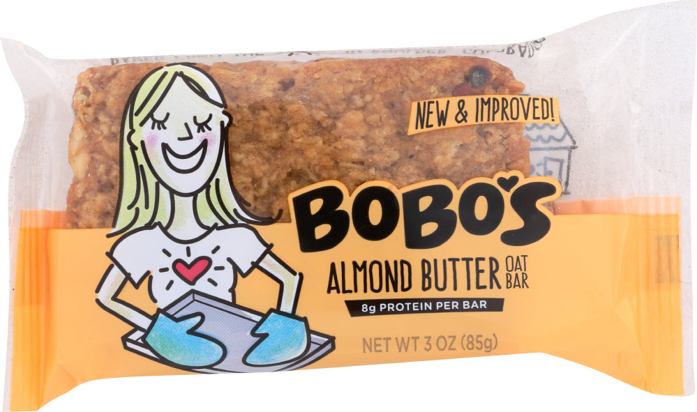 BOBO'S OAT BARS: All Natural Bar Almond, 3 Oz - Vending Business Solutions