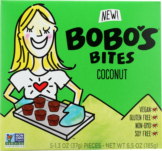BOBOS OAT BARS: BITES COCONUT (6.500 OZ) - Vending Business Solutions