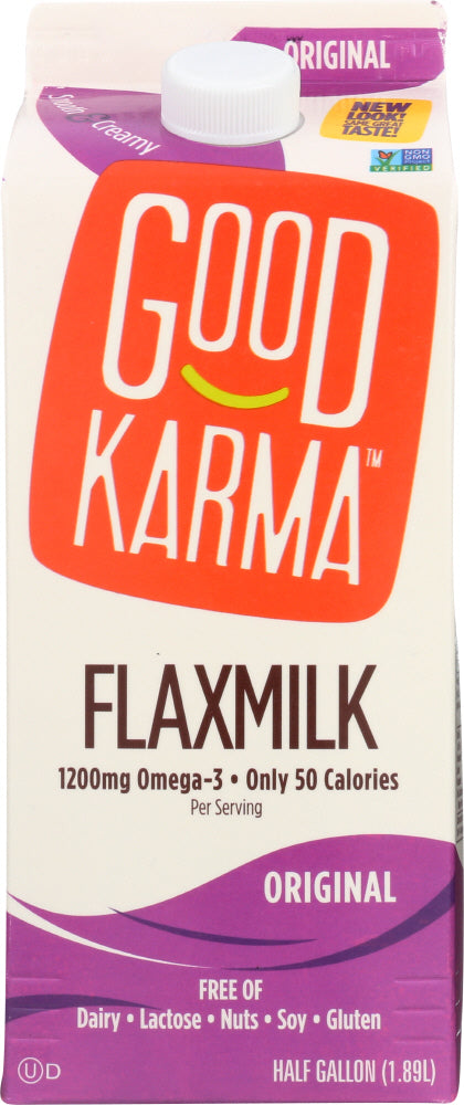 GOOD KARMA: Flax Milk Original, 64 oz - Vending Business Solutions