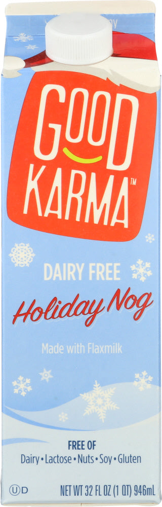 GOOD KARMA: Holiday Nog Flaxmilk, 32 oz - Vending Business Solutions