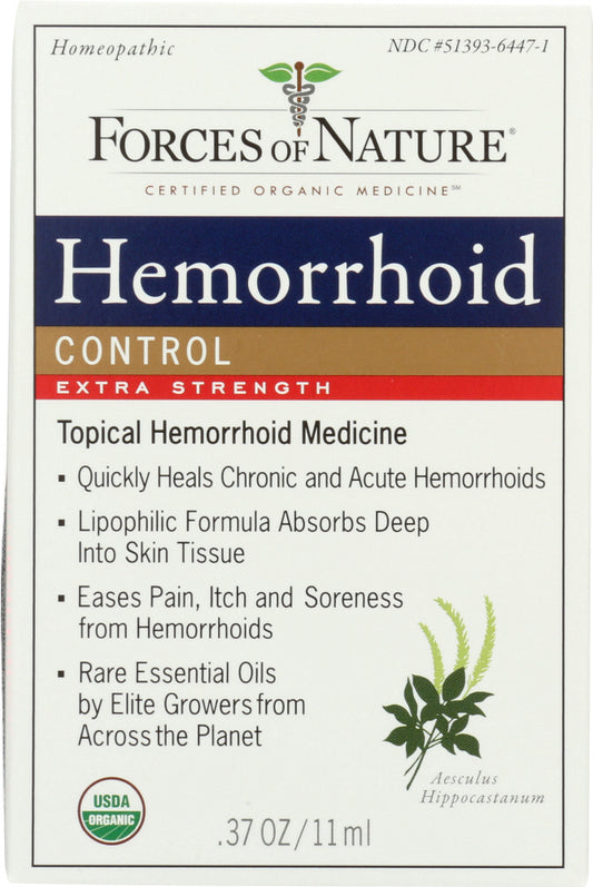 FORCES OF NATURE: Hemorrhoid Control Extra Strength, 11 ml - Vending Business Solutions