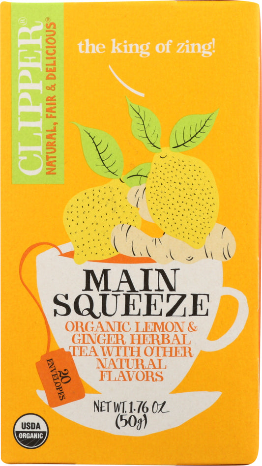 CLIPPER: Organic Main Squeeze Tea, 1.76 oz - Vending Business Solutions
