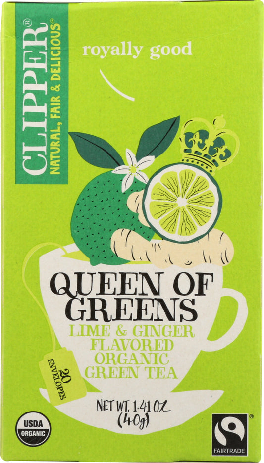 CLIPPER: Organic Queen of Greens Tea, 1.41 oz - Vending Business Solutions