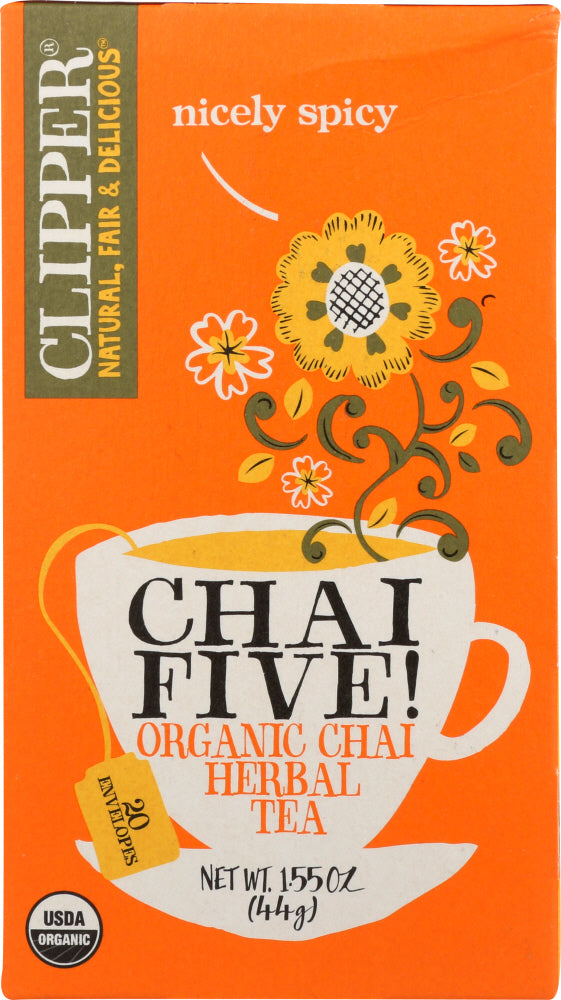 CLIPPER: Organic Chai Five Tea, 1.55 oz - Vending Business Solutions