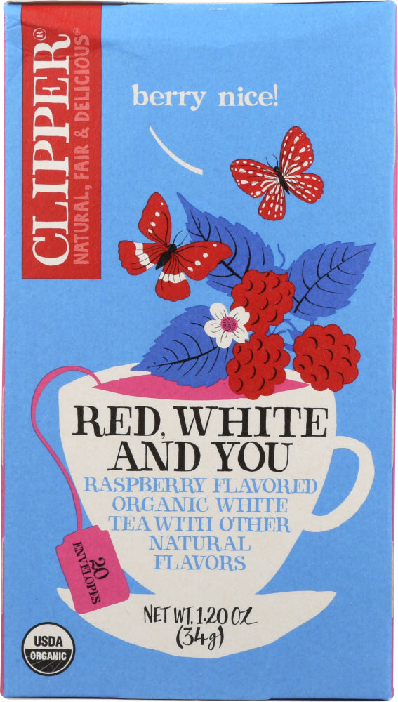 CLIPPER: Organic Red White & You Tea, 1.20 oz - Vending Business Solutions