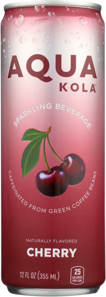 AQUA KOLA: Beverage Sparkling Cherry, 12 oz - Vending Business Solutions