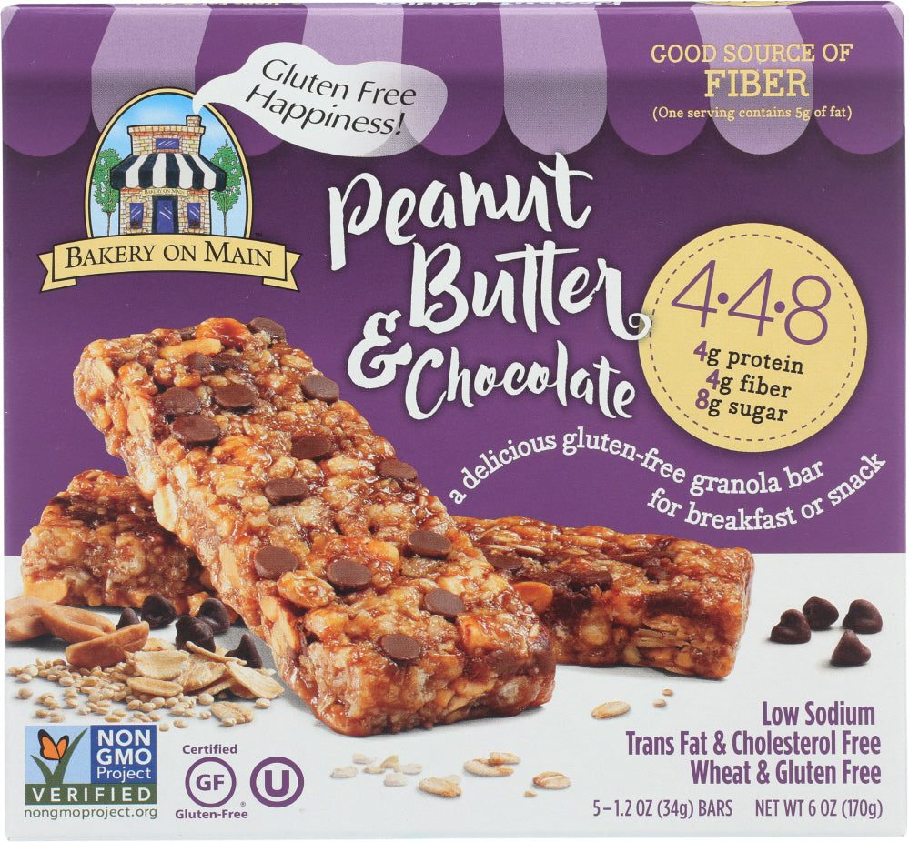 BAKERY ON MAIN: Peanut Butter & Chocolate Granola Bar, 6 oz - Vending Business Solutions