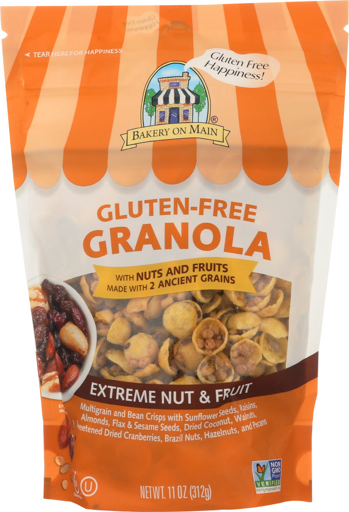 BAKERY ON MAIN: Gluten Free Granola Extreme Nut & Fruit, 11 oz - Vending Business Solutions
