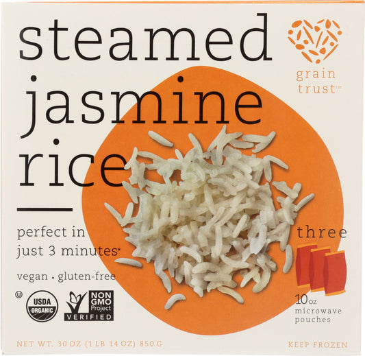 GRAIN TRUST: Steamed Jasmine Rice, 30 oz - Vending Business Solutions