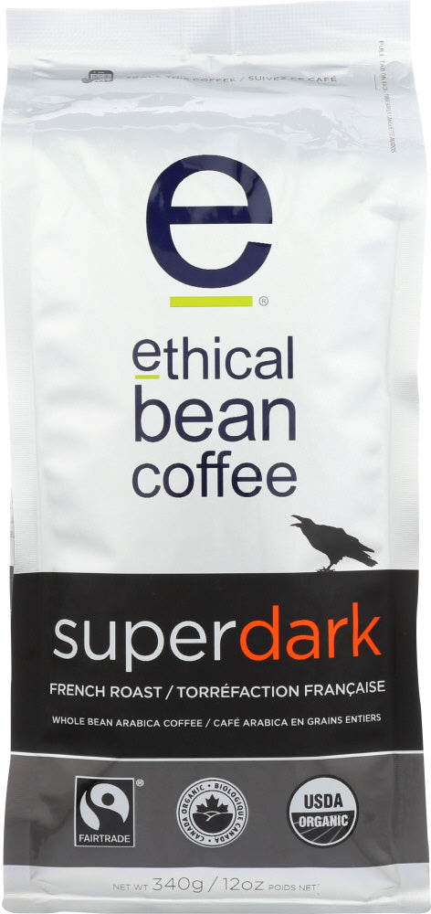 ETHICAL BEAN: Coffee Whole Super Dark French Roast, 12 oz - Vending Business Solutions