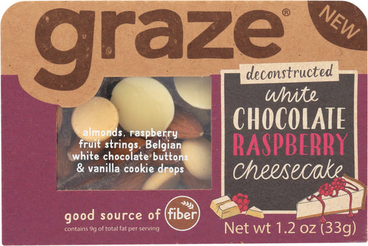 GRAZE: Snack White Chocolate Raspberry Cheesecake, 1.2 oz - Vending Business Solutions