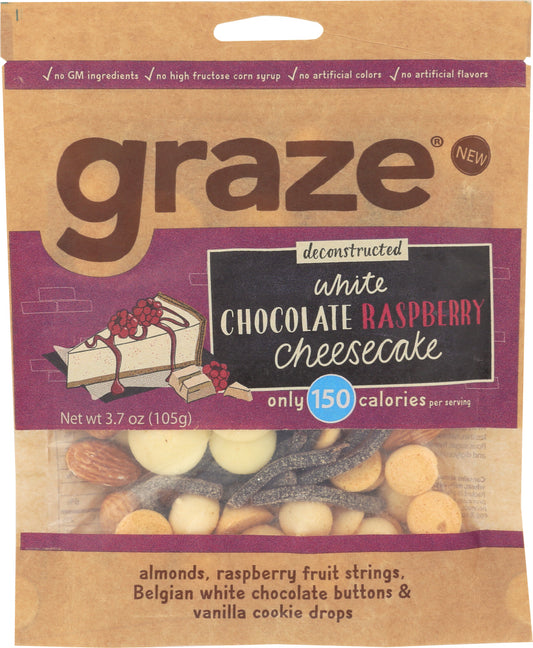 GRAZE: Snack White Chocolate Raspberry Cheesecake, 3.7 oz - Vending Business Solutions