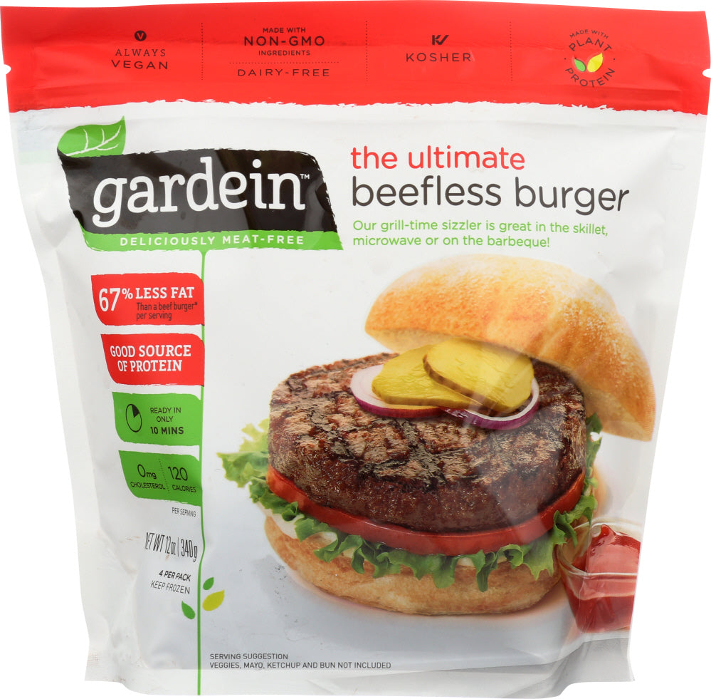 GARDEIN: Ultimate Beefless Burger 12 Oz - Vending Business Solutions