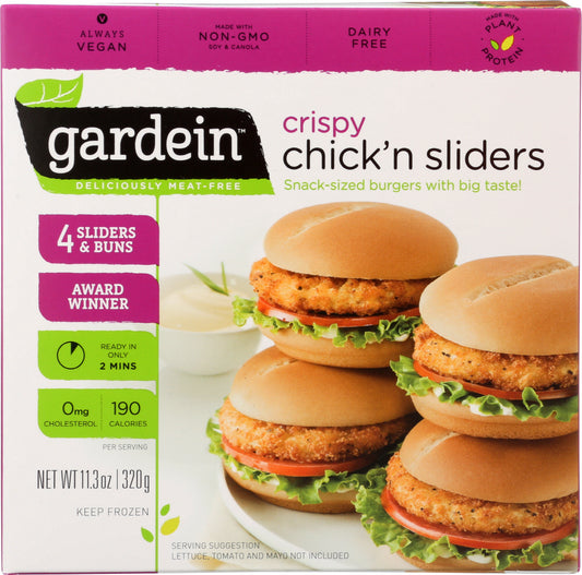 GARDEIN: Crispy Chick'n Sliders Mini Delights, 11.3 oz - Vending Business Solutions