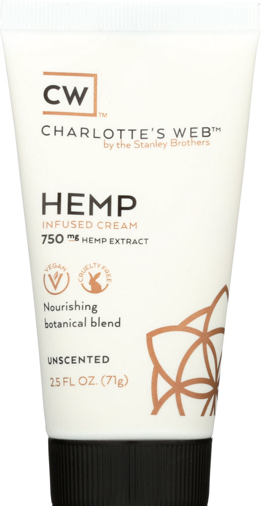 CHARLOTTES WEB: Cream Hemp Infused Unscented, 2.5 oz - Vending Business Solutions