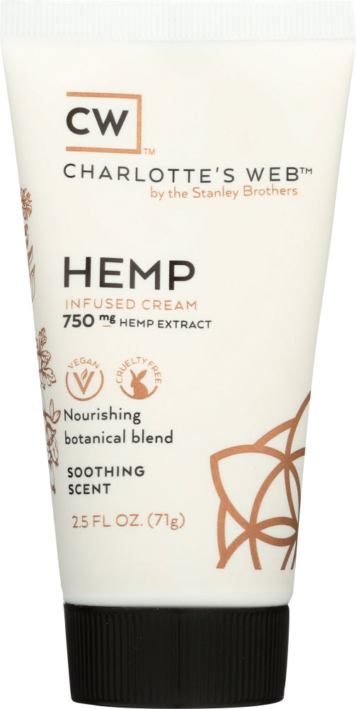 CHARLOTTES WEB: Cream Hemp Infused Scented, 2.5 oz - Vending Business Solutions