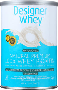 DESIGNER PROTEIN WHEY: 100% Premium Purely Unflavored, 12 oz - Vending Business Solutions