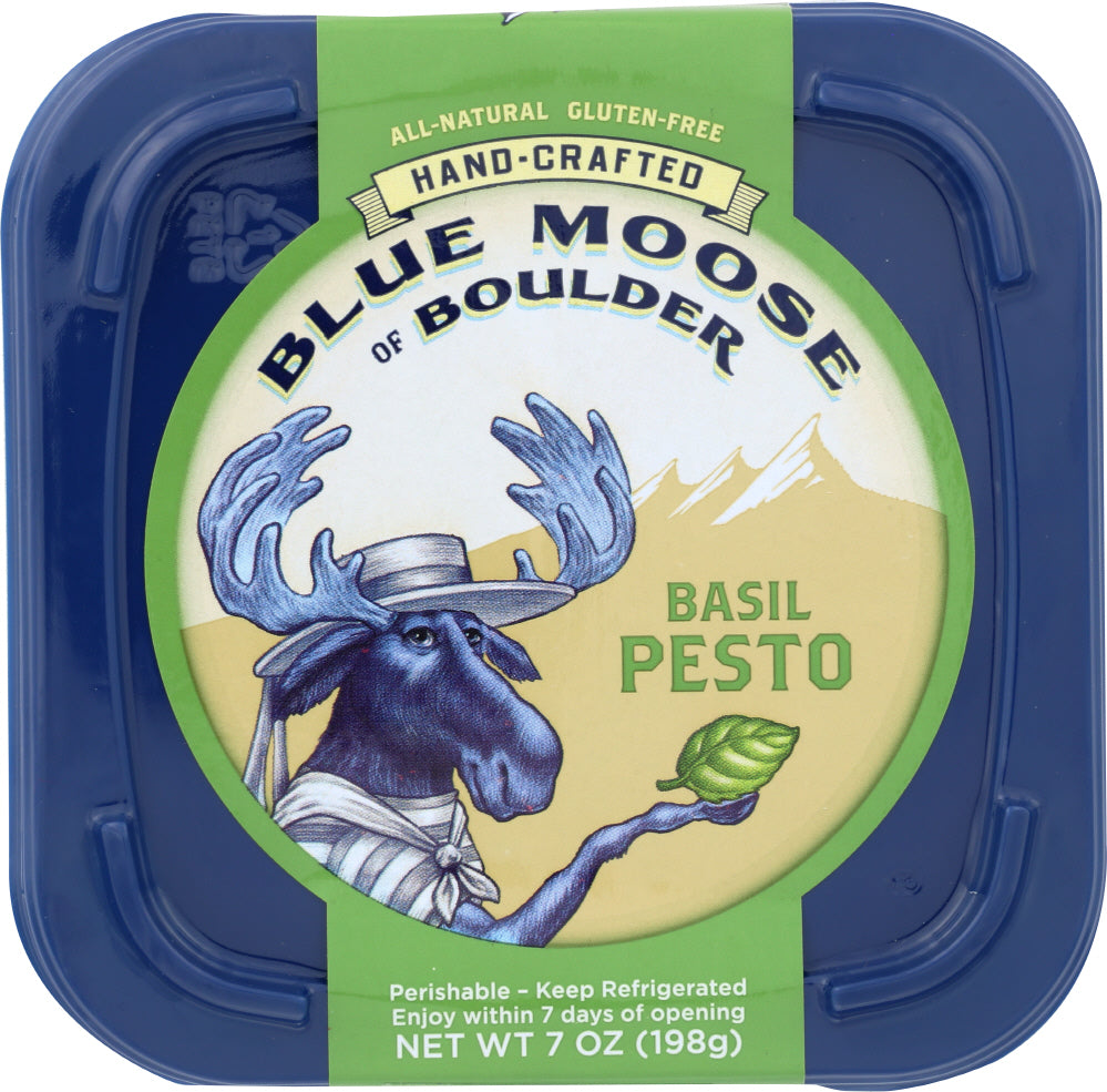 BLUE MOOSE OF BOULDER: Basil Pesto, 7 oz - Vending Business Solutions