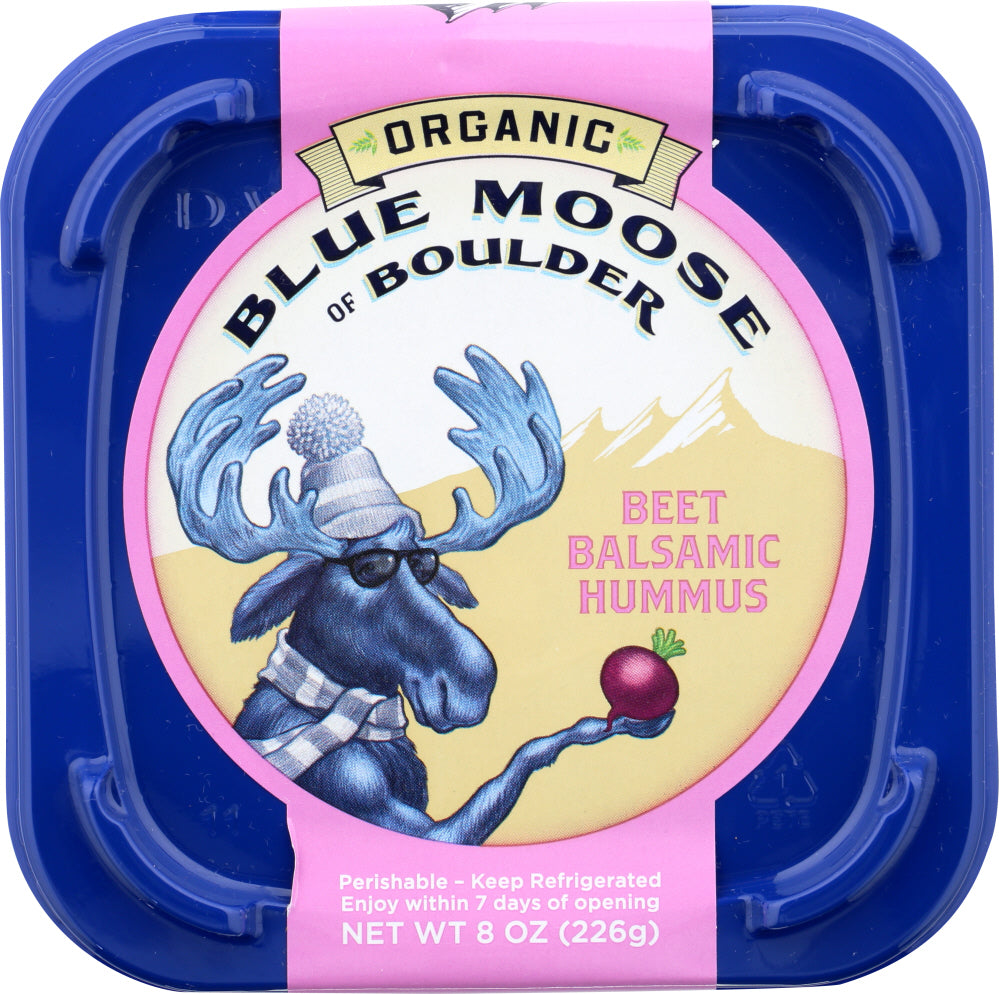 BLUE MOOSE OF BOULDER: Hummus Beet Balsamic Organic, 8 oz - Vending Business Solutions