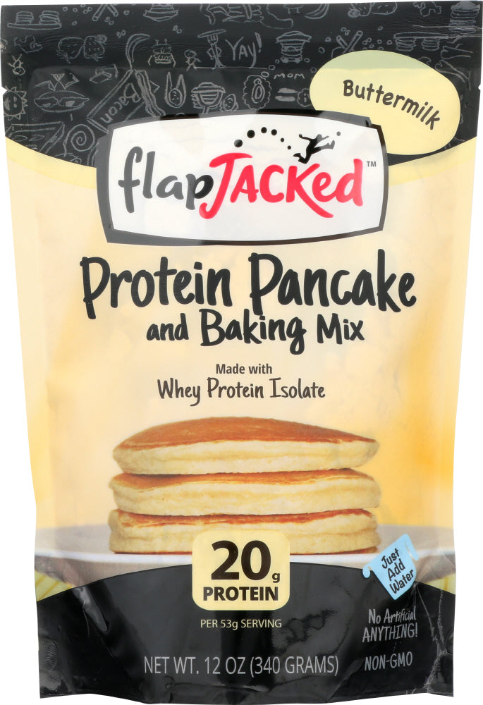 FLAPJACKED: Pancake Mix Protein Buttermilk, 12 oz - Vending Business Solutions