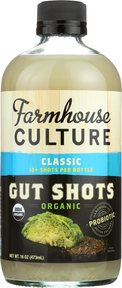 FARMHOUSE CULTURE: Beverage Gut Shots Classic, 16 oz - Vending Business Solutions
