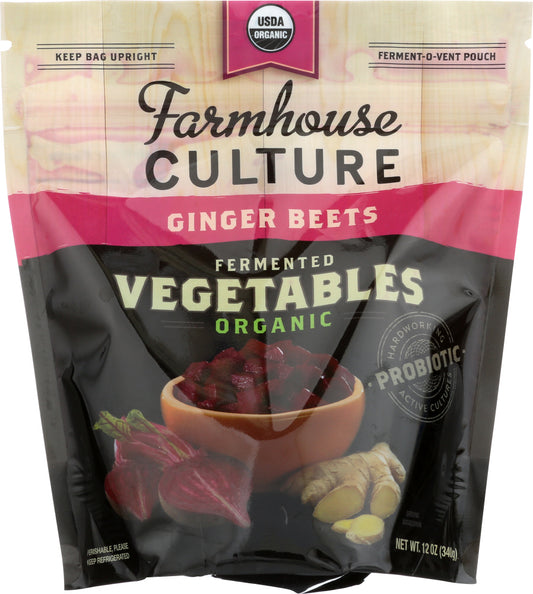FARMHOUSE CULTURE: Ginger Beet Fermented Vegetable, 12 oz - Vending Business Solutions