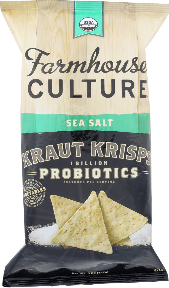 FARMHOUSE CULTURE: Sea Salt Kraut Krisps Organic, 5 oz - Vending Business Solutions