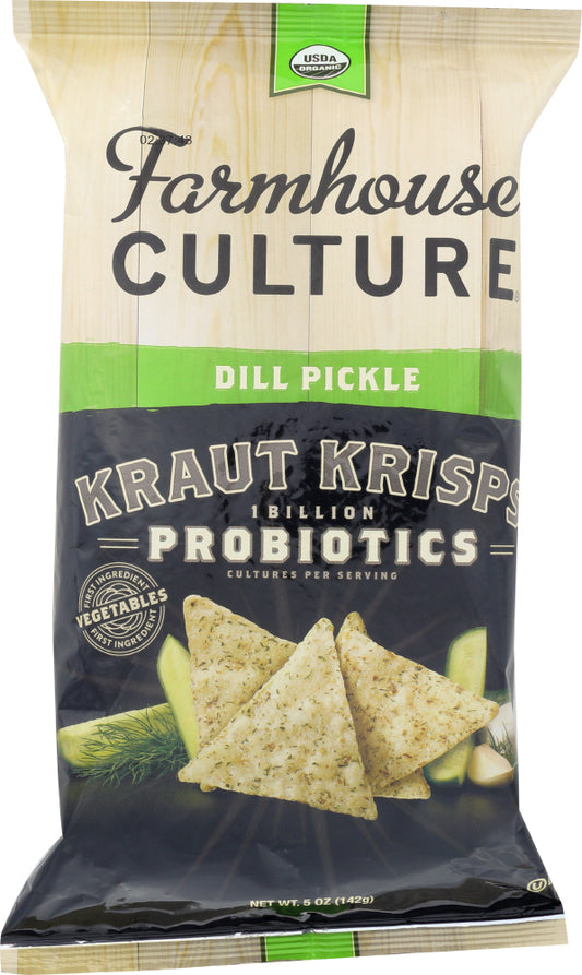 FARMHOUSE CULTURE: Dill Pickle Kraut Krisps Organic, 5 oz - Vending Business Solutions