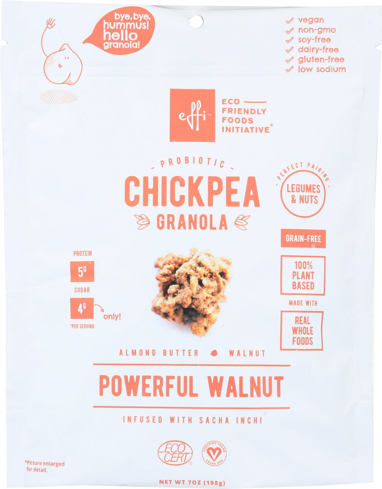 EFFI: Granola Chickpea Powerful Walnut, 7 oz - Vending Business Solutions
